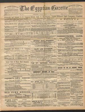 The Egyptian gazette vom 25.03.1890