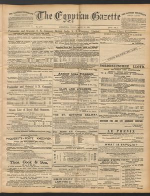 The Egyptian gazette on Mar 28, 1890