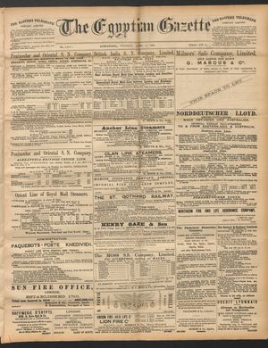 The Egyptian gazette vom 01.04.1890