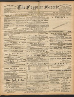 The Egyptian gazette on Apr 5, 1890