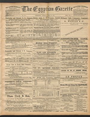 The Egyptian gazette on Apr 10, 1890