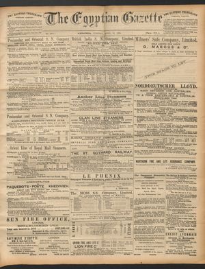 The Egyptian gazette on Apr 22, 1890