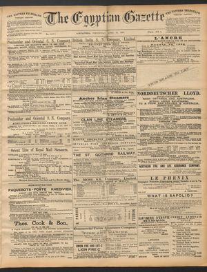 The Egyptian gazette vom 23.04.1890