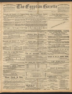 The Egyptian gazette on Apr 28, 1890