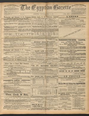 The Egyptian gazette on Apr 30, 1890
