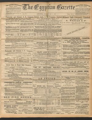 The Egyptian gazette on May 1, 1890