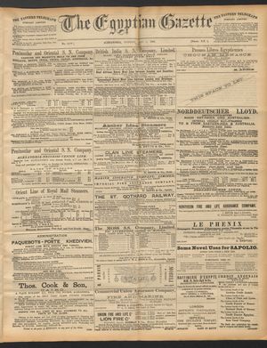 The Egyptian gazette vom 05.05.1890