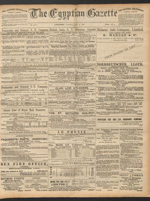 The Egyptian gazette on May 6, 1890