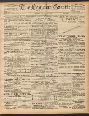 The Egyptian gazette vom 08.05.1890