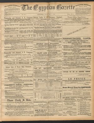 The Egyptian gazette vom 09.05.1890