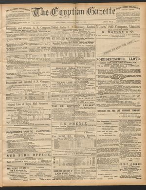 The Egyptian gazette vom 10.05.1890