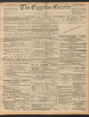 The Egyptian gazette vom 13.05.1890