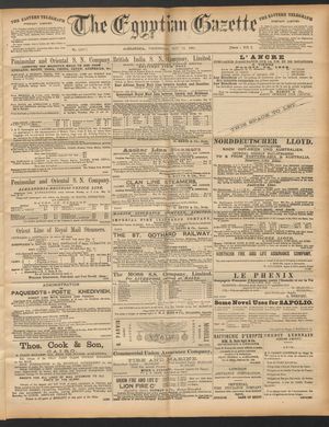 The Egyptian gazette vom 14.05.1890