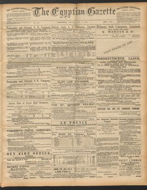 The Egyptian gazette vom 15.05.1890