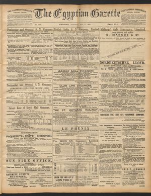 The Egyptian gazette on May 17, 1890