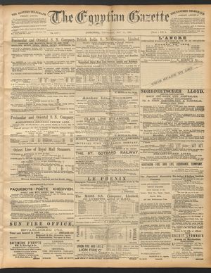 The Egyptian gazette vom 21.05.1890