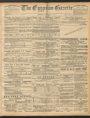 The Egyptian gazette vom 23.05.1890