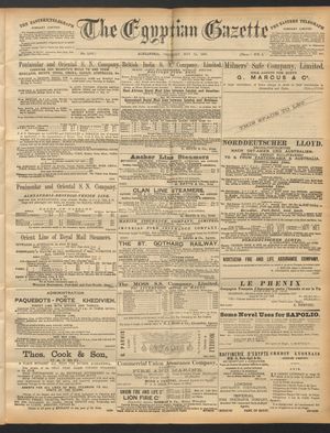 The Egyptian gazette on May 24, 1890