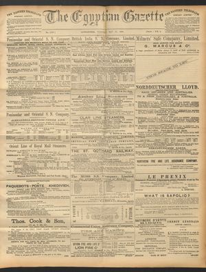 The Egyptian gazette vom 27.05.1890