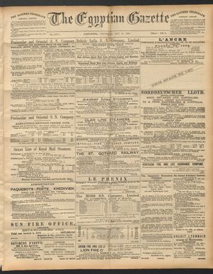 The Egyptian gazette on May 28, 1890
