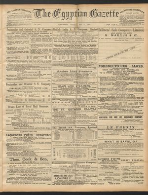 The Egyptian gazette vom 31.05.1890