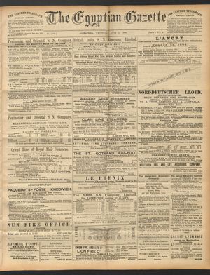 The Egyptian gazette vom 04.06.1890