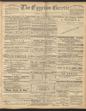 The Egyptian gazette on Jun 7, 1890
