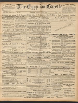 The Egyptian gazette vom 10.06.1890