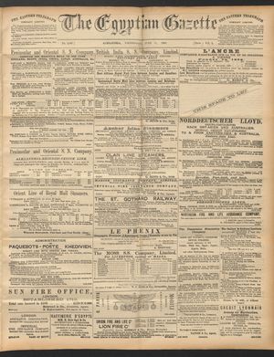 The Egyptian gazette vom 11.06.1890