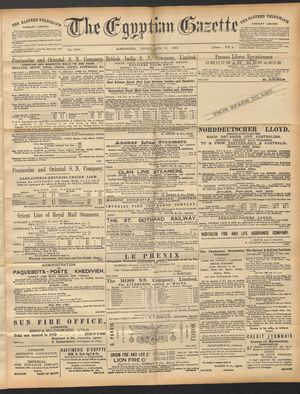 The Egyptian gazette on Jun 13, 1890