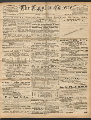 The Egyptian gazette vom 17.06.1890