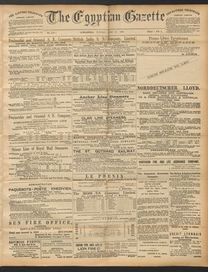 The Egyptian gazette vom 23.06.1890