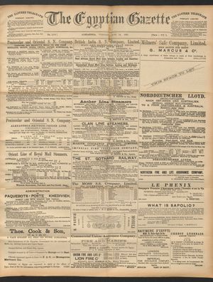 The Egyptian gazette vom 24.06.1890