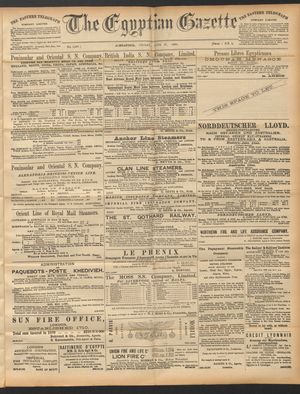The Egyptian gazette on Jun 27, 1890
