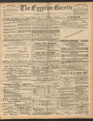 The Egyptian gazette on Jul 2, 1890