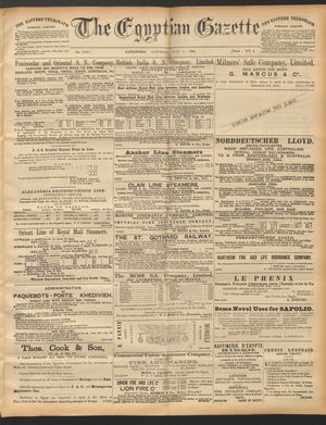 The Egyptian gazette vom 05.07.1890
