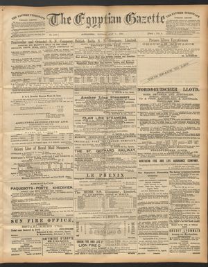 The Egyptian gazette vom 07.07.1890