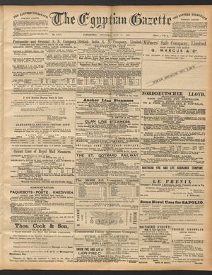 The Egyptian gazette vom 10.07.1890