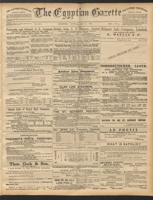 The Egyptian gazette vom 12.07.1890