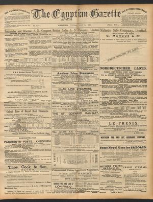 The Egyptian gazette vom 15.07.1890