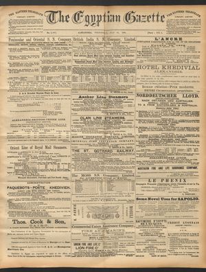 The Egyptian gazette vom 30.07.1890