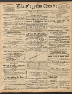 The Egyptian gazette vom 01.08.1890