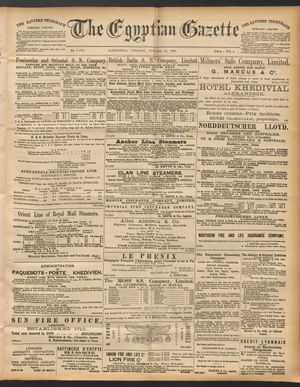 The Egyptian gazette vom 21.10.1890