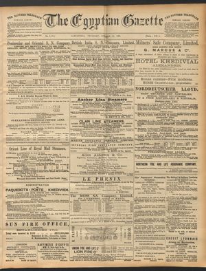 The Egyptian gazette vom 23.10.1890