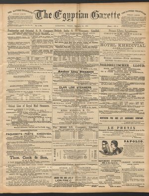 The Egyptian gazette on Oct 24, 1890