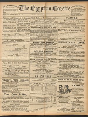 The Egyptian gazette vom 29.10.1890