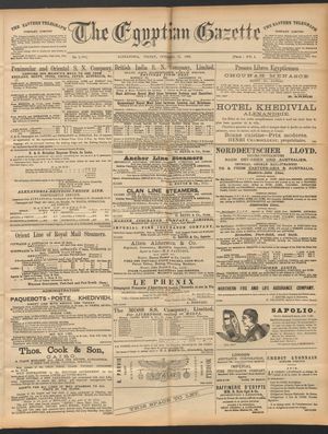 The Egyptian gazette vom 31.10.1890