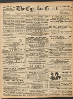The Egyptian gazette vom 20.12.1890