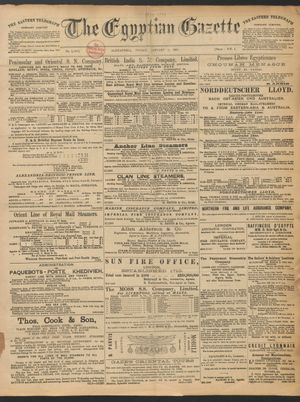 The Egyptian gazette vom 02.01.1891