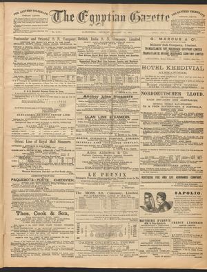 The Egyptian gazette on Jan 10, 1891